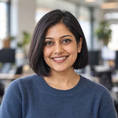 Illustrative AI-generated portrait of Ananya Iyer