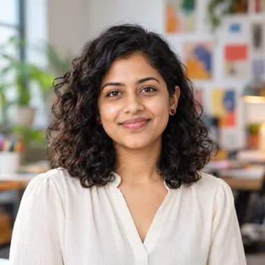 Illustrative AI-generated portrait of Meera Kapoor