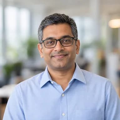 Illustrative AI-generated portrait of Vikram Sethi